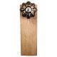 Black And Golden Leaf Big Melon Ceramic Wooden Door Stopper